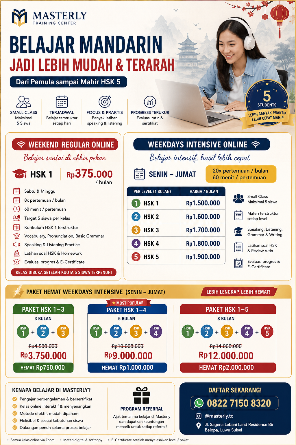 Brosur Mandarin Program Paket Online